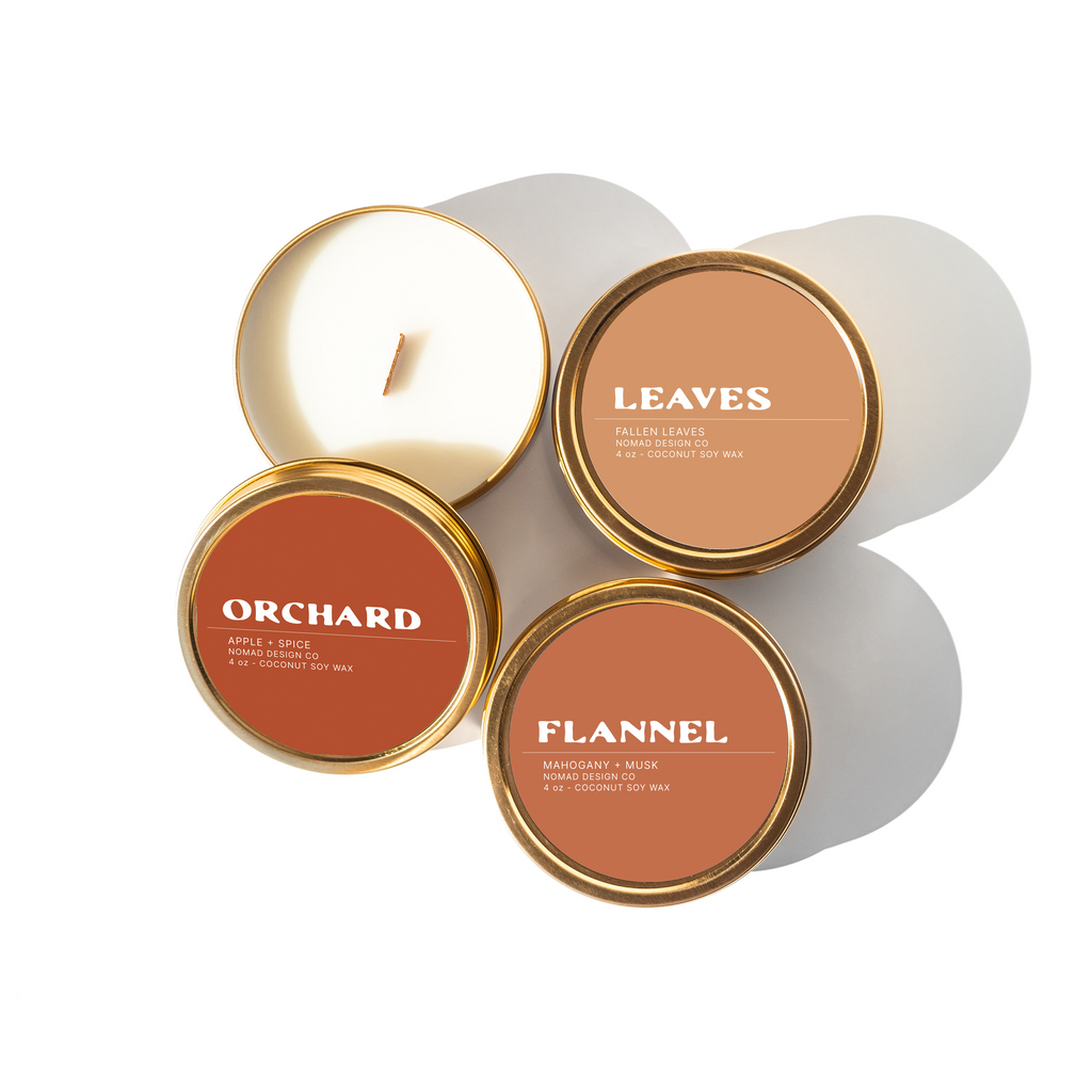 Flannel Travel Tin Candle