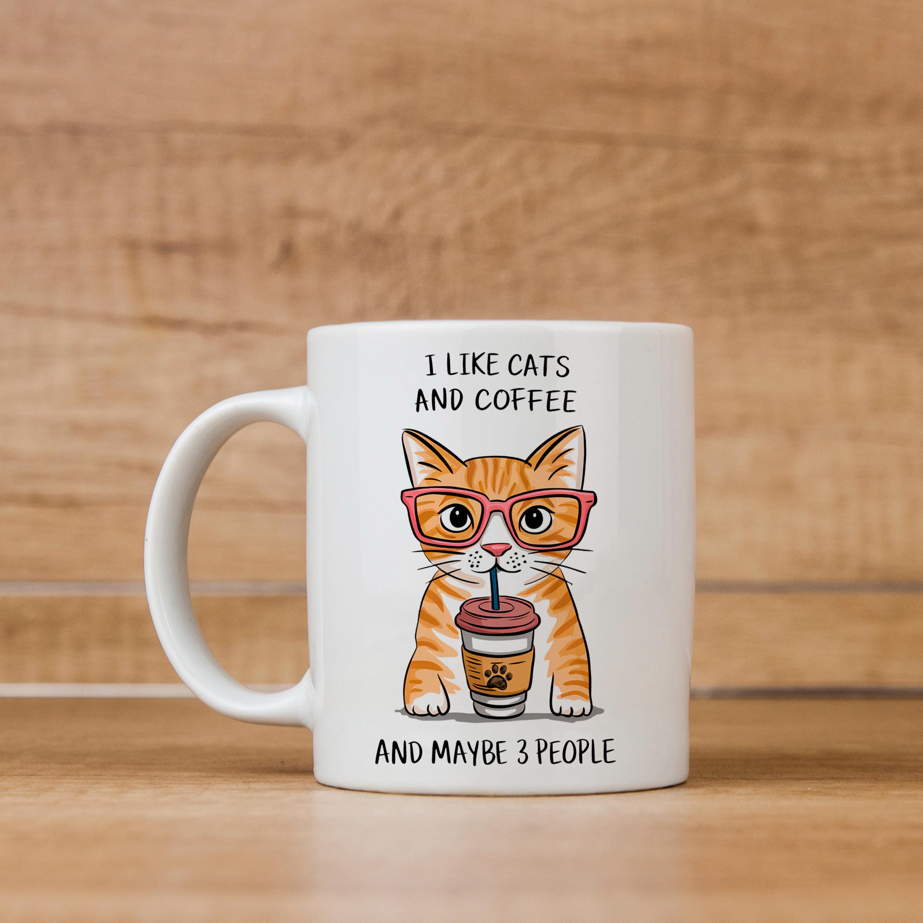 Orange Tabby Cat Mug – Funny Cat Coffee Mug | Ceramic Microwave Safe Cup