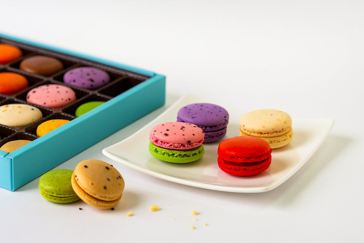 Andy Anand French Macarons, 12-Piece Gift Box – Gluten-Free, Made Fresh Daily, Assorted Gourmet Flavors – Birthday, Holiday & Celebration