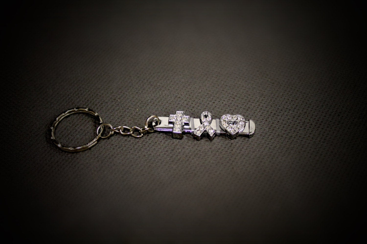 Faith Hope Love Slide Charm Keyring; Gift For Her; Gift for Mom; Girlfriend Gift; Gift for Teen; Bible Verse Jewelry; 1 Cor 13 Jewelry