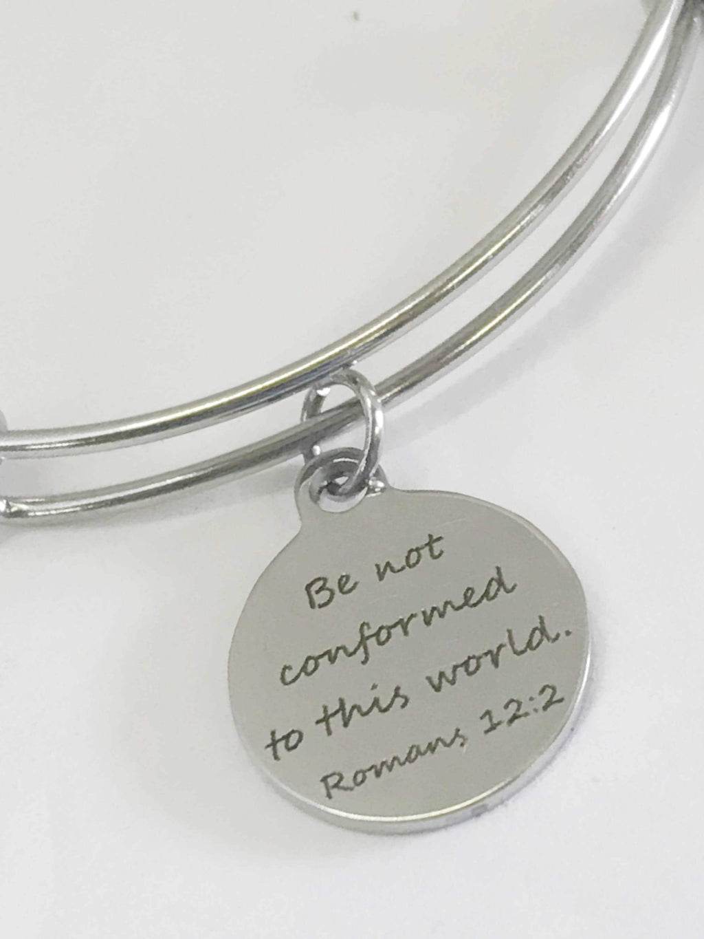 Christian Jewelry, Be Not Conformed To The World Bracelet, Romans 12 2 Bracelet, Christian Girls Group Gifts, Teen Girl Faith Gifts