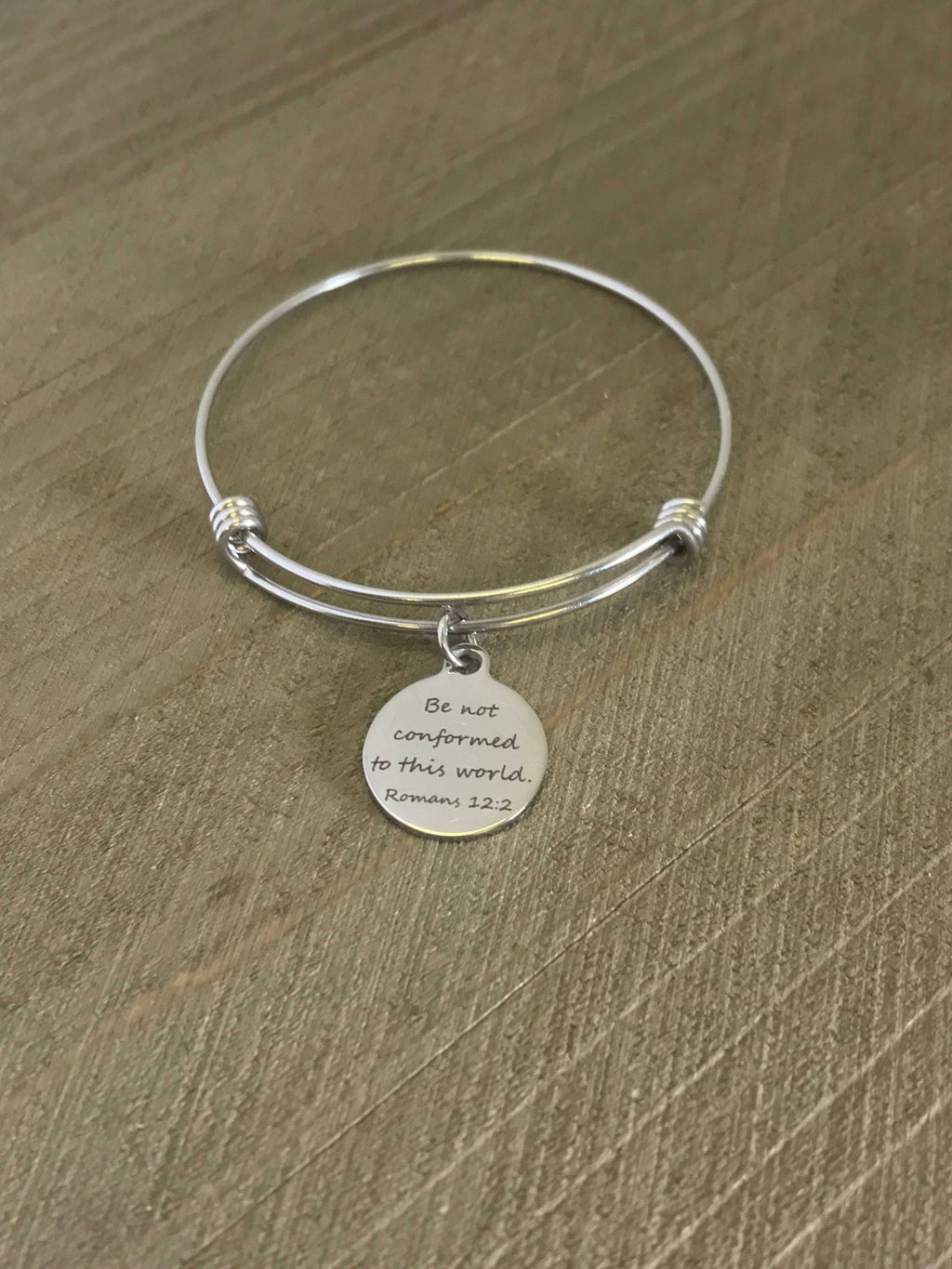Christian Jewelry, Be Not Conformed To The World Bracelet, Romans 12 2 Bracelet, Christian Girls Group Gifts, Teen Girl Faith Gifts