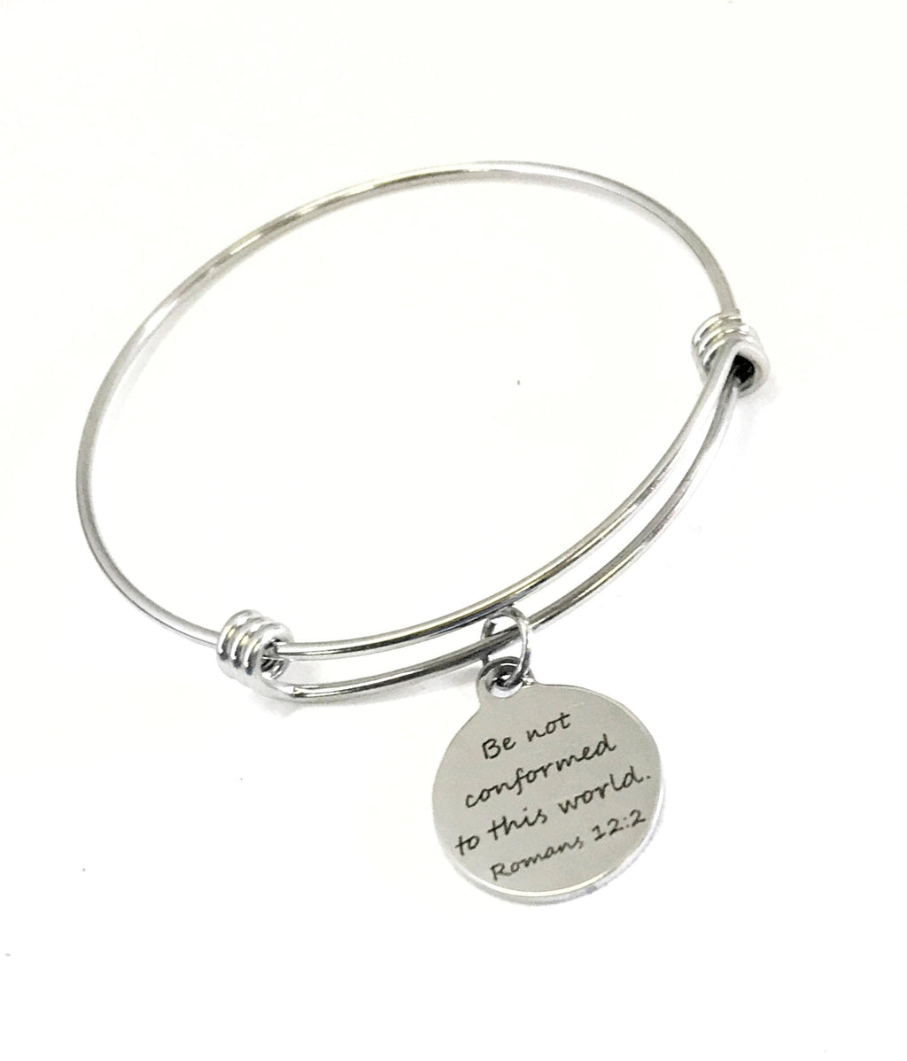 Christian Jewelry, Be Not Conformed To The World Bracelet, Romans 12 2 Bracelet, Christian Girls Group Gifts, Teen Girl Faith Gifts