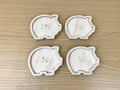 Set of 4 Wooden Pig Money Sorting Trays for Cents