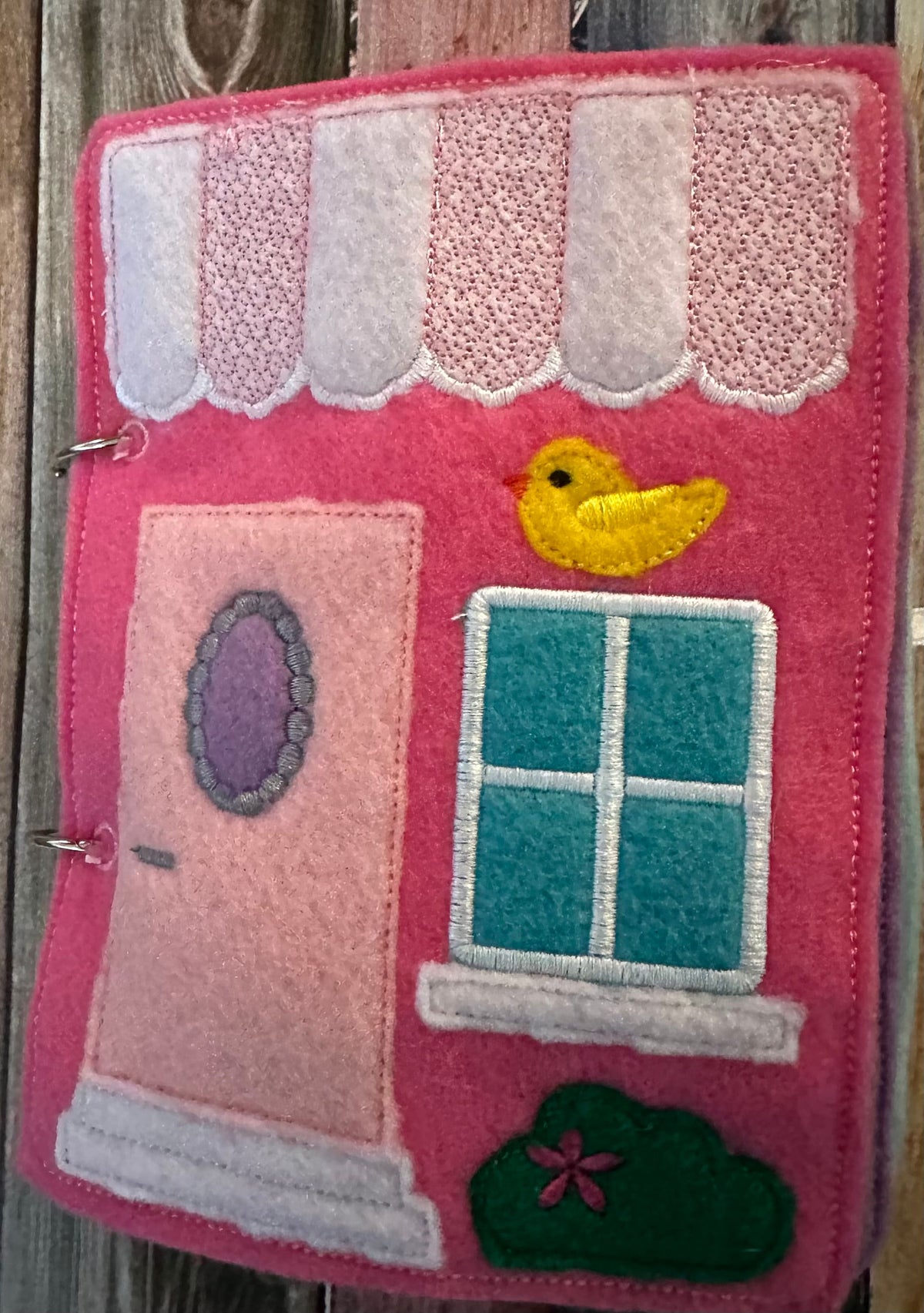 Felt Dollhouse Quiet Book - Toddler Quiet Activity Toy - Educational Gift For Girls - Learning Toy - Unpaper Doll
