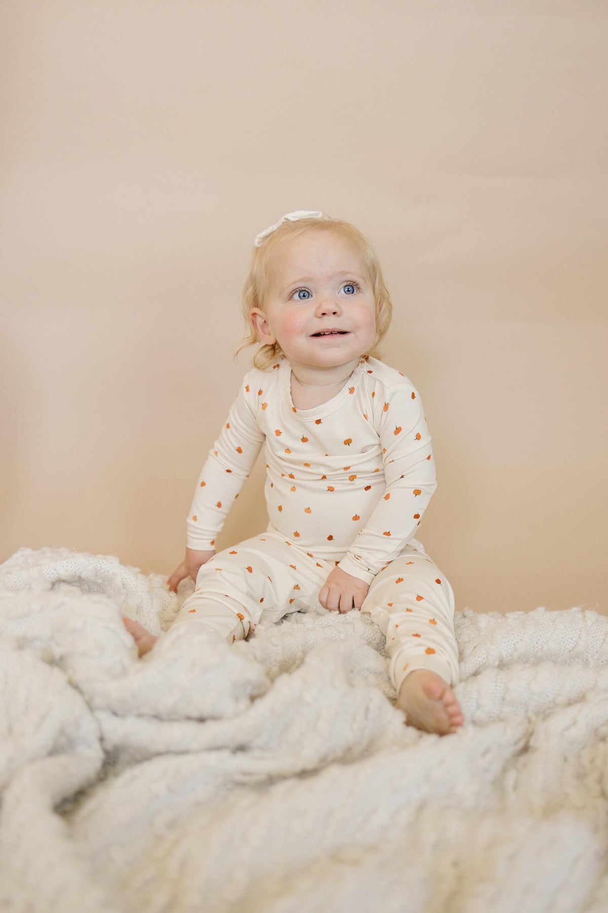 Little Pumpkin 2pc Bamboo Pajamas - Toddler and Kids Fall PJs