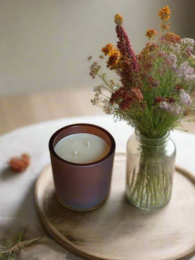 Log Cabin Beeswax Candle | Cozy Woodsy Fall & Winter Candle