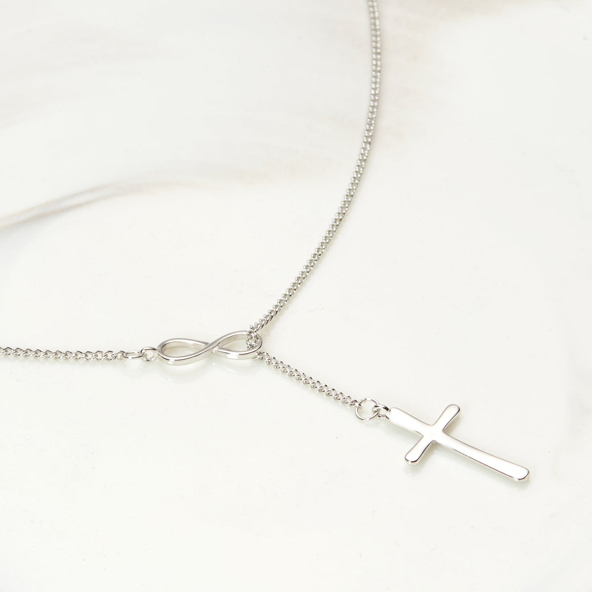 Infinity Cross Necklace