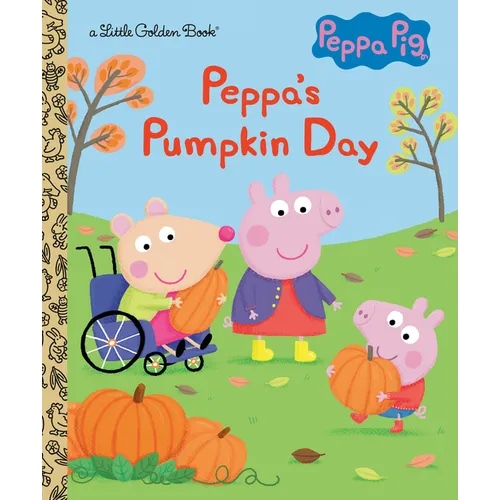 Peppa's Pumpkin Day (Peppa Pig): A Little Golden Book for Kids and Toddlers - Hardcover