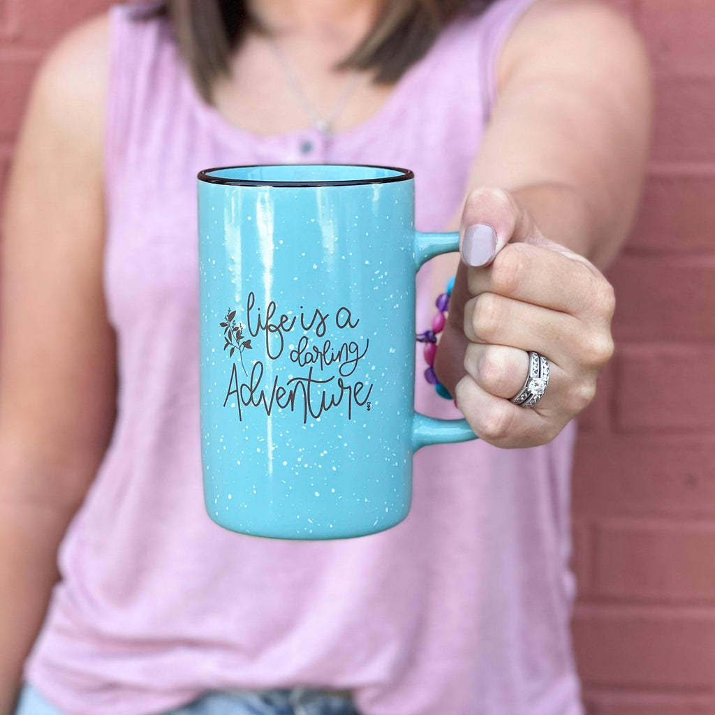 Life is a Darling Adventure | Tall Campfire Coffee Mug