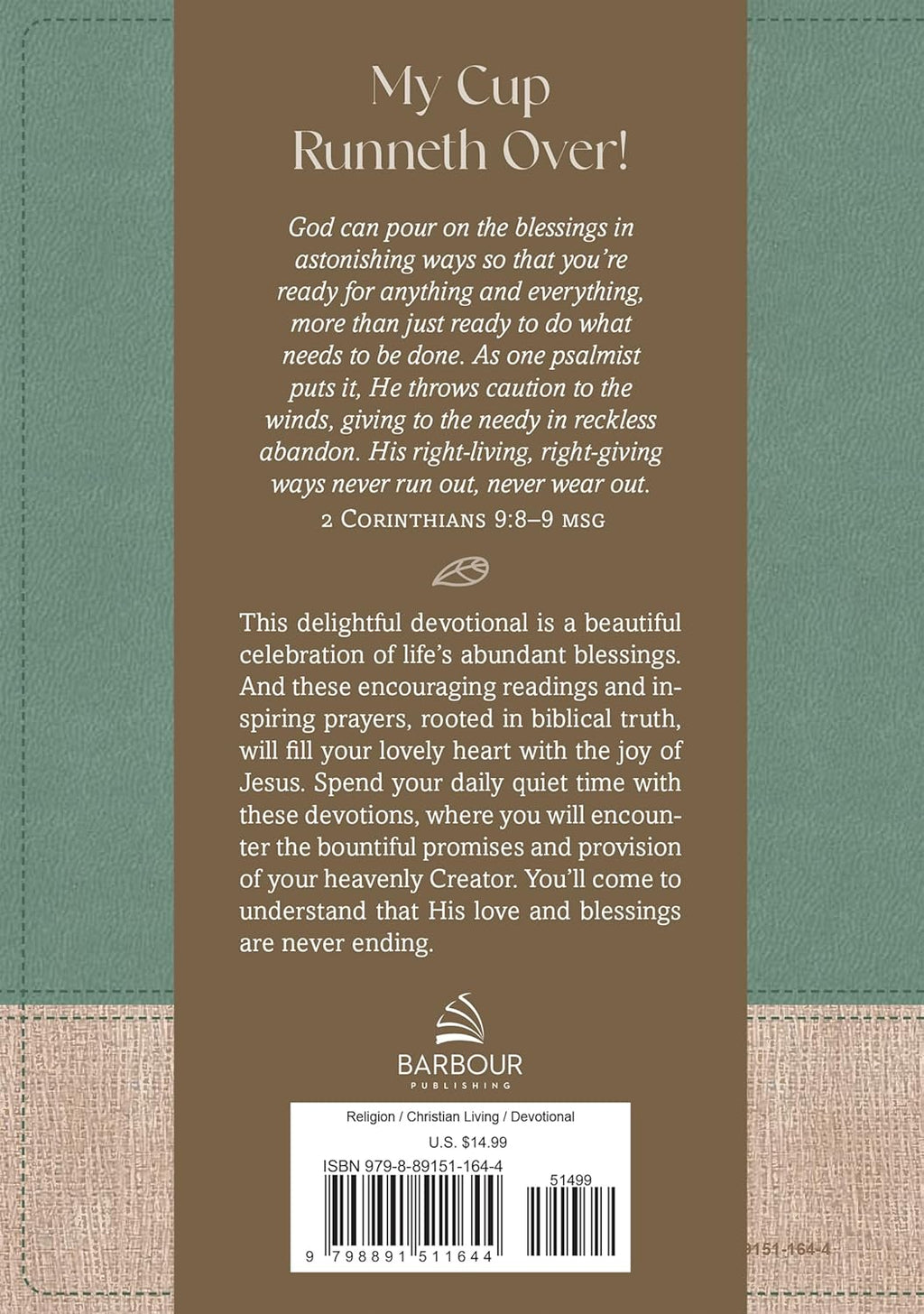 Fill My Cup, Lord: Devotions and Prayers for a Blessed Life