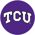 Texas Christian University TCU Horned Frogs Decal Sticker, 4 Inch Round Vinyl Auto Home Window Glass