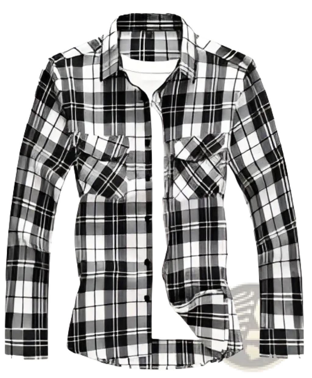 Men's Slim Fit Plaid Flannel Button Up Shirt
