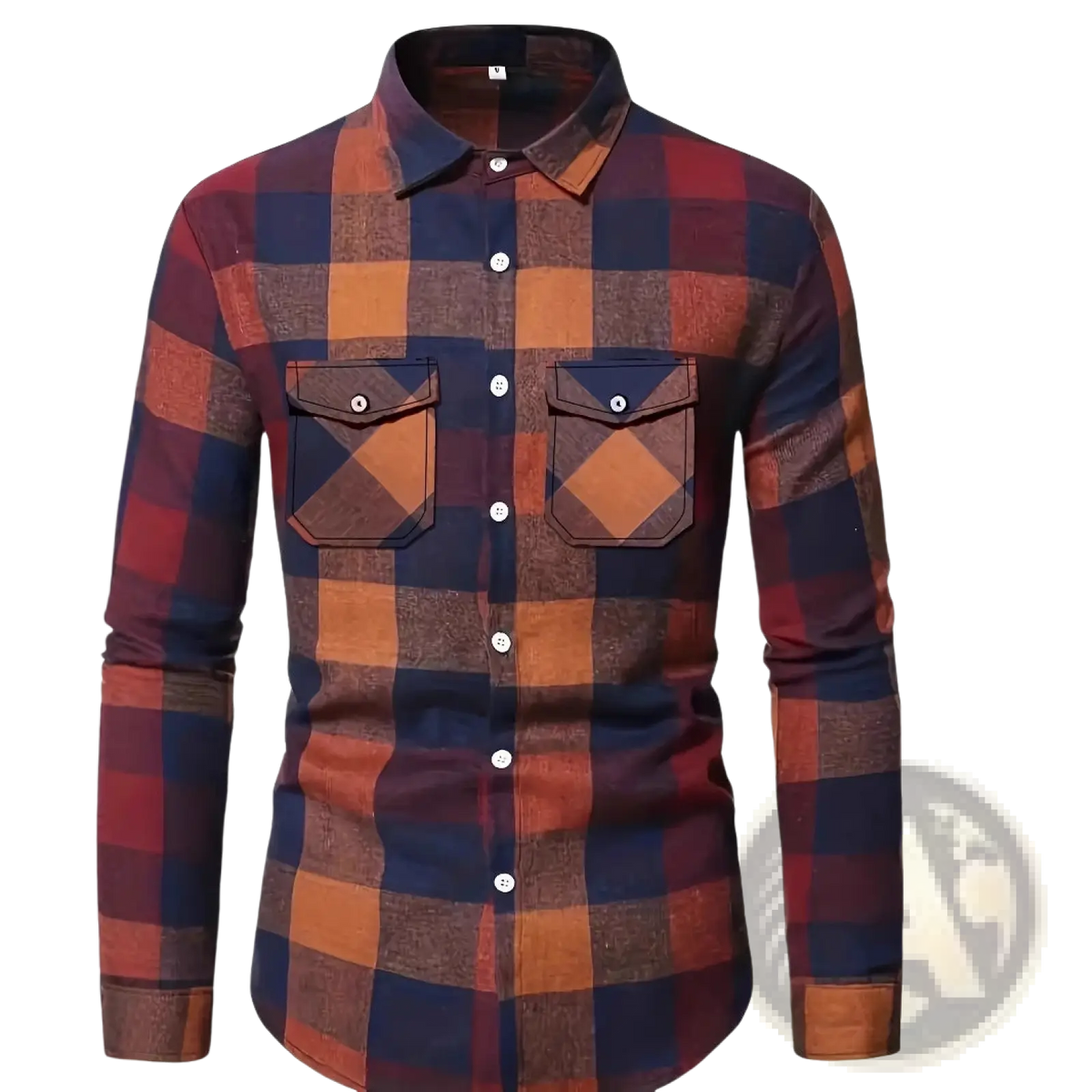 Men's Slim Fit Plaid Flannel Button Up Shirt