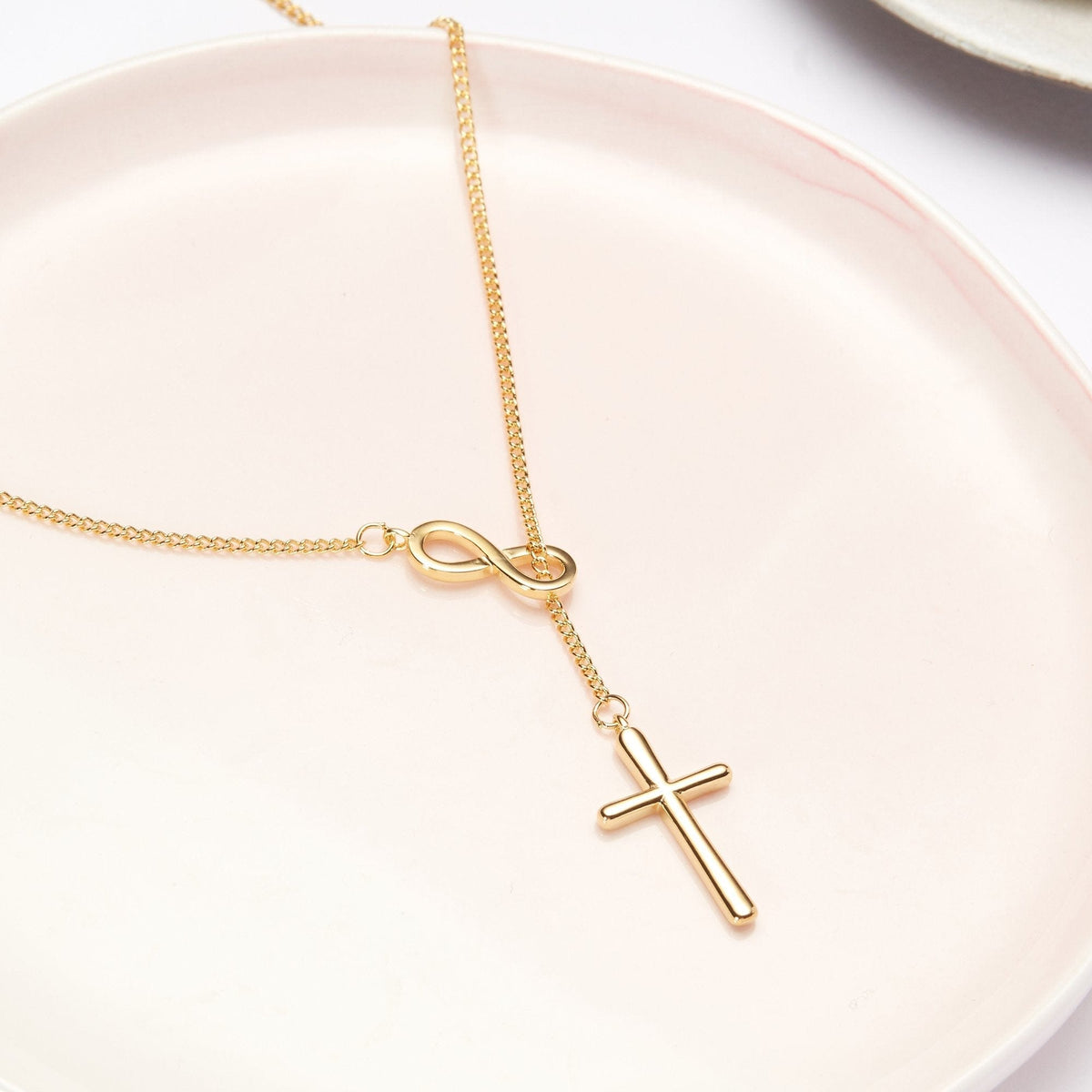 Mother of the Groom Infinity Cross  Necklace