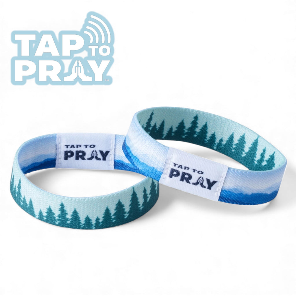 Mountains & Forests Tap to Pray Wristband