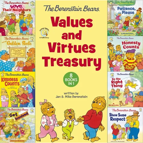 The Berenstain Bears Values and Virtues Treasury: 8 Books in 1 - Hardcover