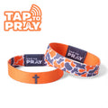 Team Camo Orange Tap to Pray Wristband