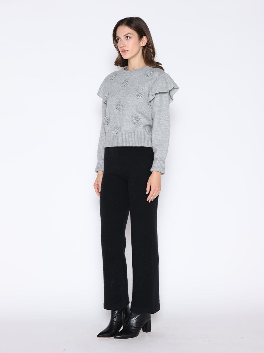 Rose Crochet Pullover Sweater