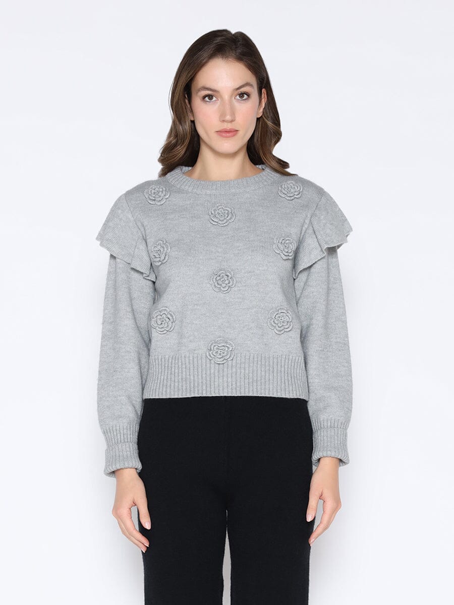 Rose Crochet Pullover Sweater