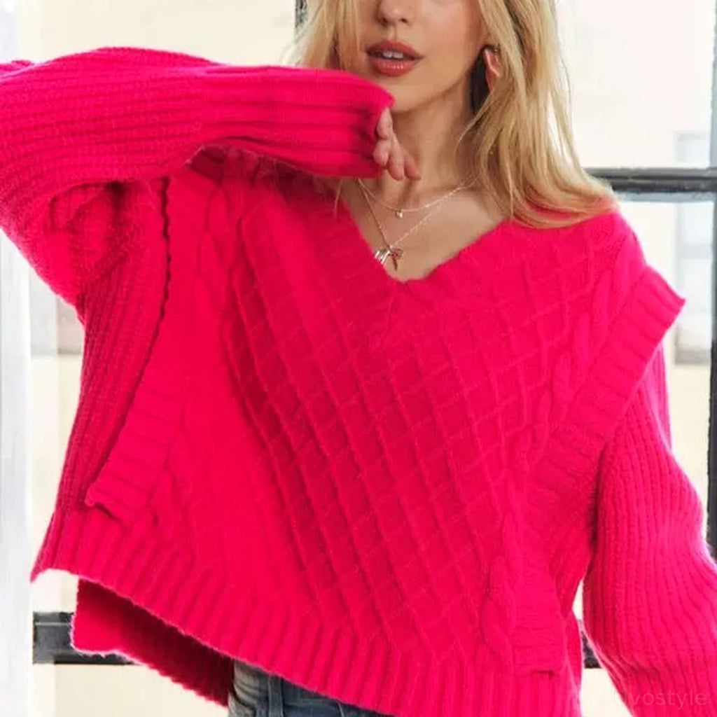 Ultra-Soft, Versatile Sweater with Chic Ruffle Detail