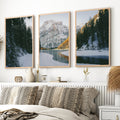 Scandi Nature Triptych – 3 Piece Mountain Wall Art