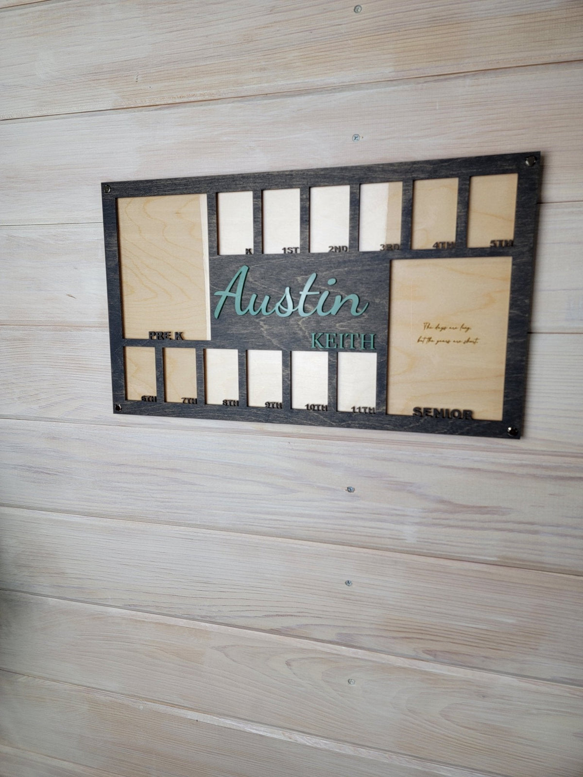 School Years Photo Frame | Kindergarten or Pre K to Graduation Picture Frame
