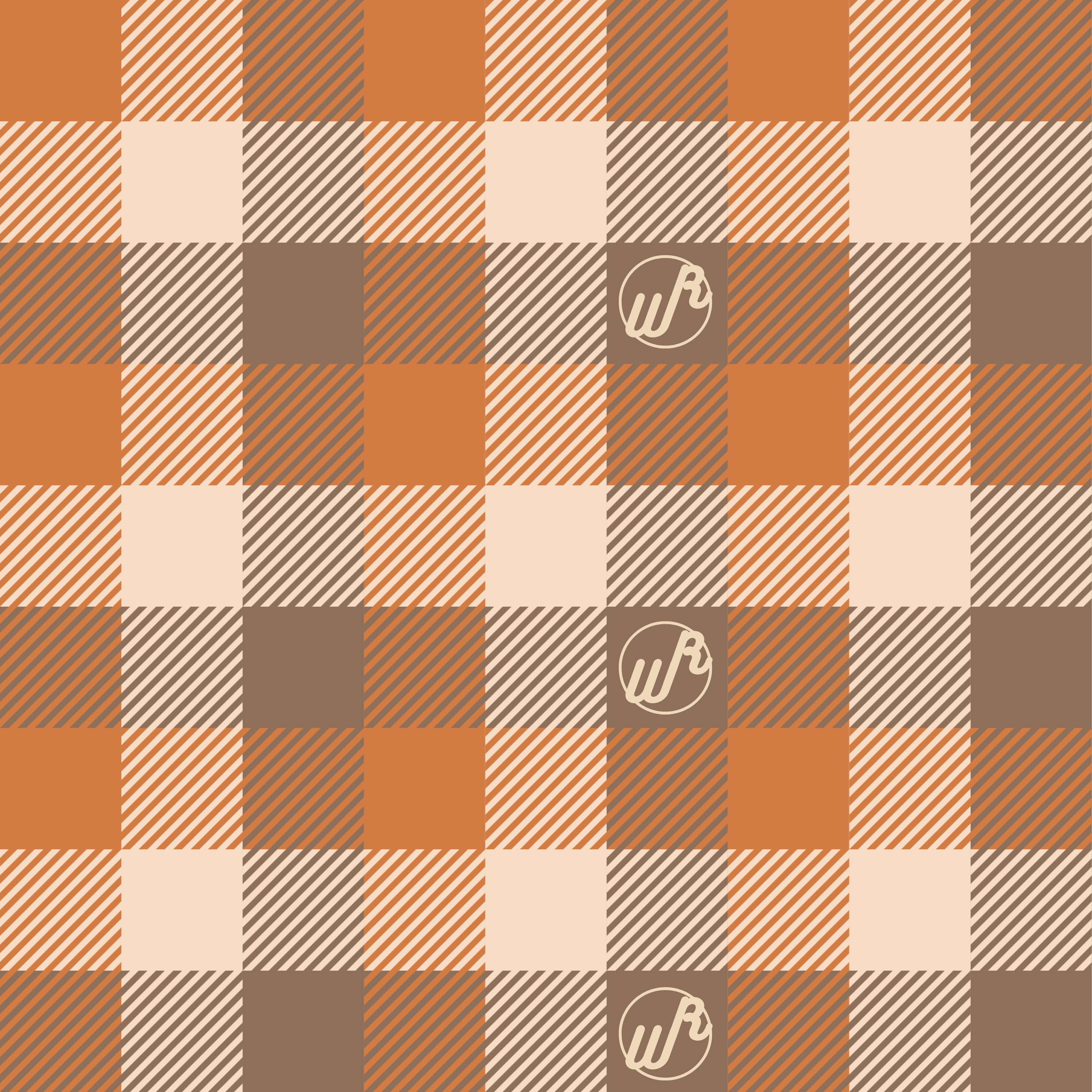 Plaid Pumpkin Fall Headband