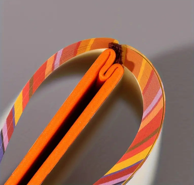 Pink Sparkly Faux Leather Glitter Lined Rainbow Hardcover Notebook