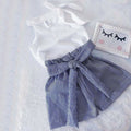 Summer Baby Girl Clothes Set | Sleeveless T-Shirt & Shorts - # BAAA51210056