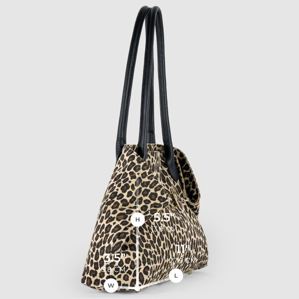 Italian Genuine Suede & Full-Grain Leather Tote Bag | Bologna