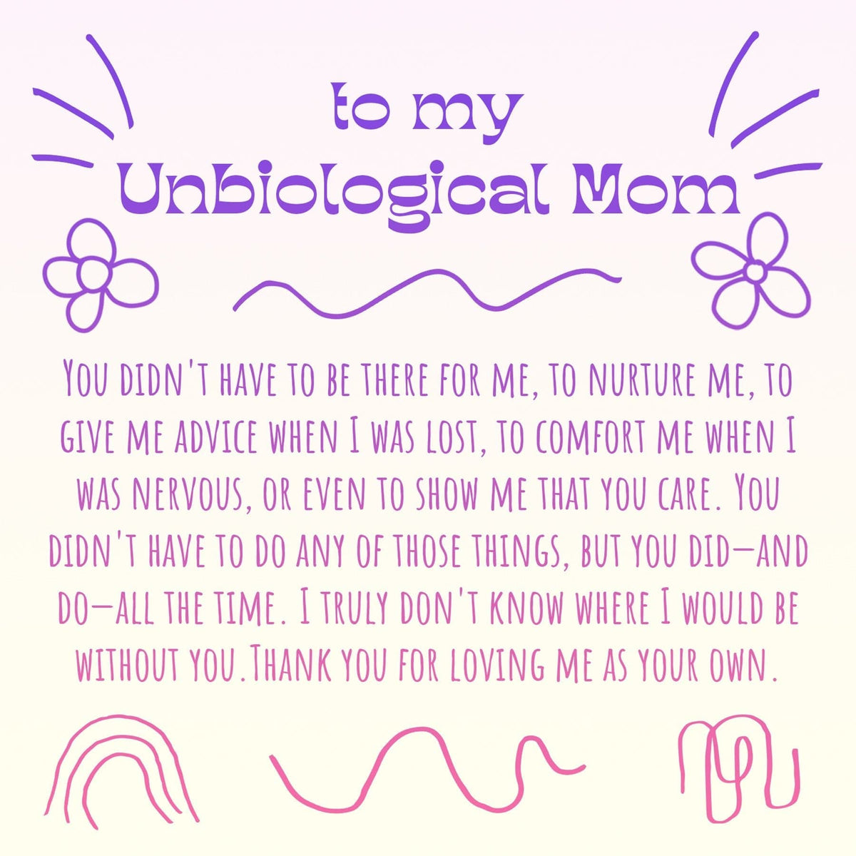 Unbiological Mom  Gift Box Set