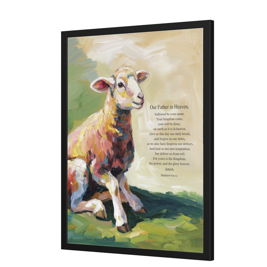 Wall Decor Giclee Poster Art Print - our Father in Heaven Bible Verse Artwork