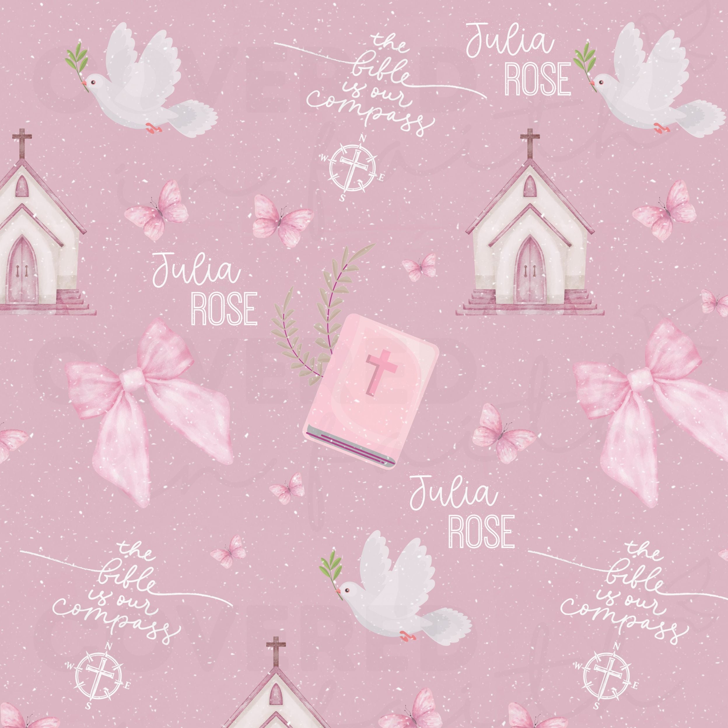 Personalized Bible is Our Compass Minky Blanket
