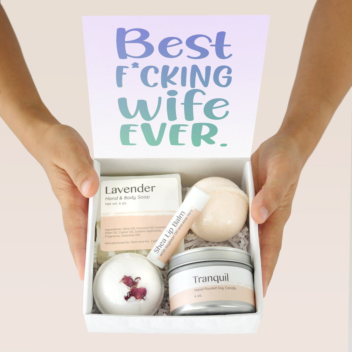 Wife Double Circle Necklace Spa Gift Box