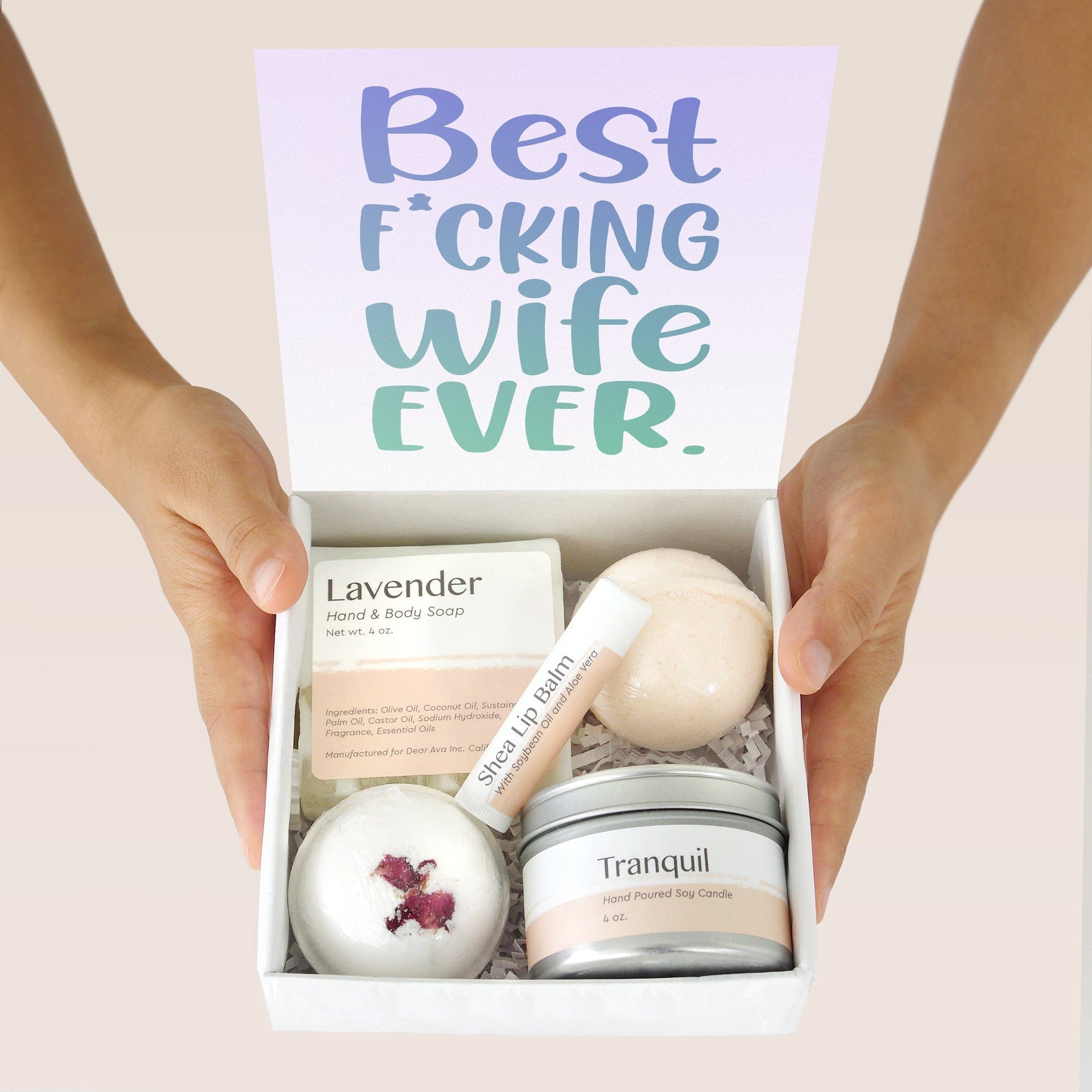 Wife Double Circle Necklace Spa Gift Box