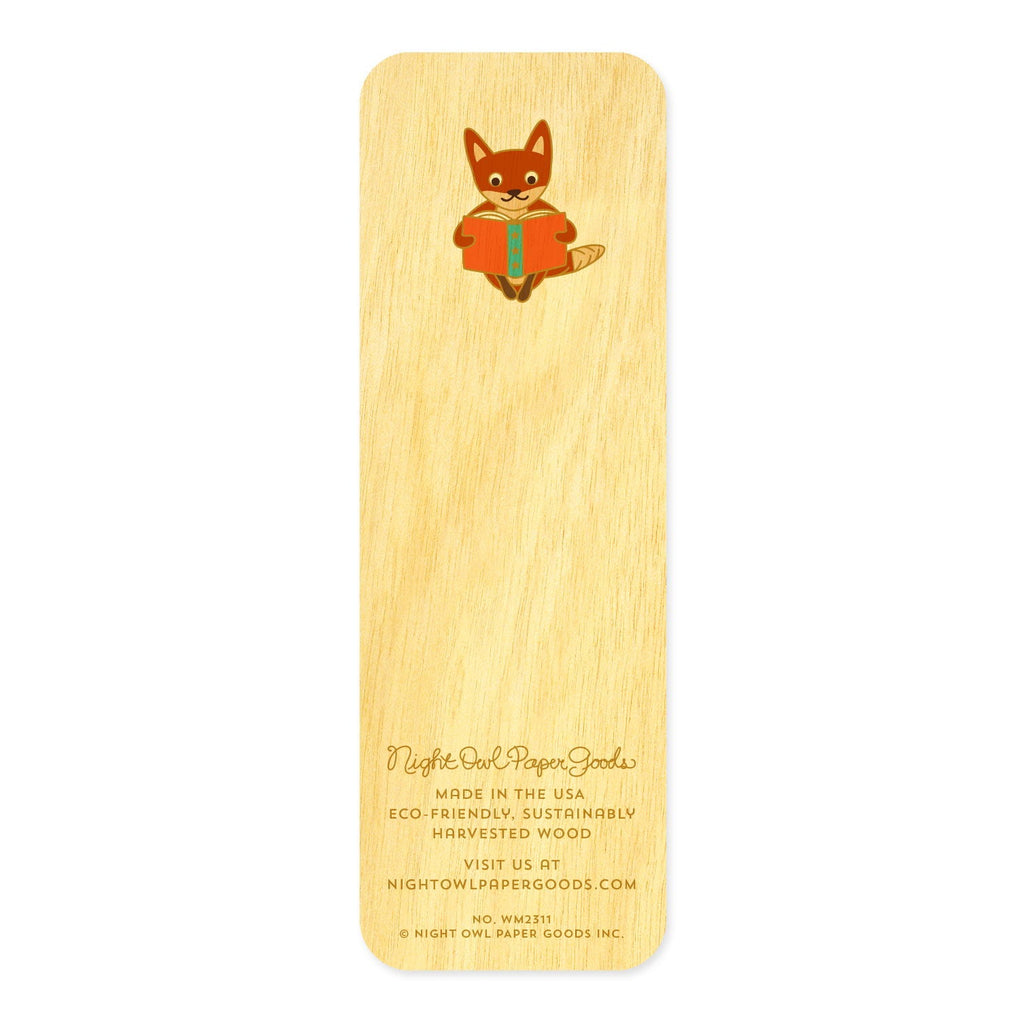 Foxy Fables Mini Wood Bookmark