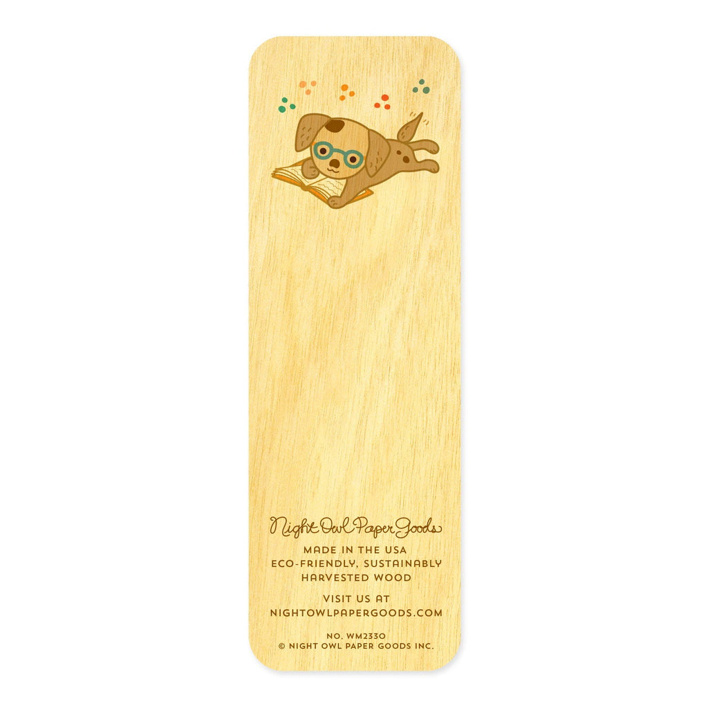 Puppy Pages Mini Wood Bookmark